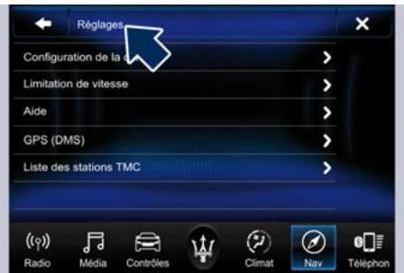 Maserati Quattroporte (2016) - Voir carte - réglages - 1