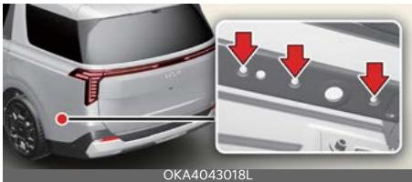 KIA Carnival (2025) - Emplacement de l'attelage de la remorque - 1