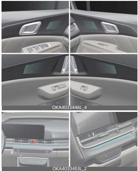 KIA Carnival (2025) - Éclairage d'ambiance (selon l'équipement) - 1
