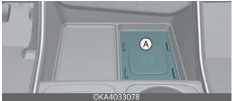 KIA Carnival (2025) - Système de recharge sans fil pour téléphone intelligent (selon l'équipement) - 1