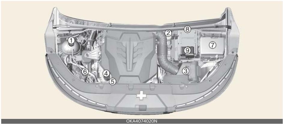 KIA Carnival (2025) - Compartiment moteur - 1