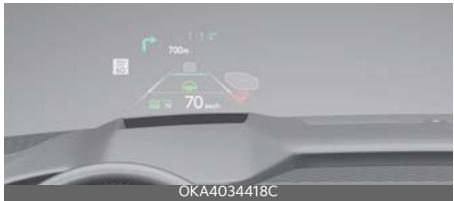 KIA Carnival (2025) - Affichage tête haute (HUD) (selon l'équipement) - 1