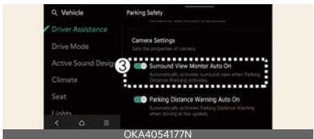 KIA Carnival (2025) - Surveillance de caméra à 360° avec mise en marche automatique - 1