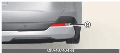 KIA Carnival (2025) - Position d'ampoule de feu (arrière) - 3