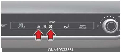 KIA Carnival (2025) - Contrôle de la vitesse du ventilateur arrière - 1