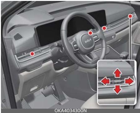 KIA Carnival (2025) - Bouches d'aération du tableau de bord - 1