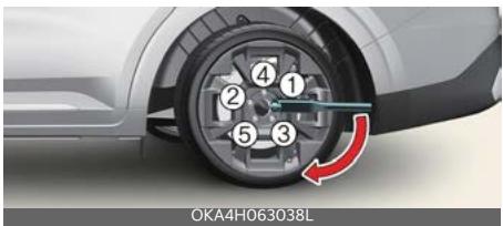 KIA Carnival (2025) - Remplacement d'un pneu - 4