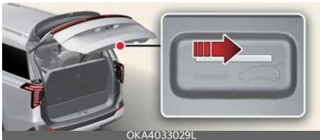 KIA Carnival (2025) - Déverrouillage d'urgence de sécurité du hayon - 1