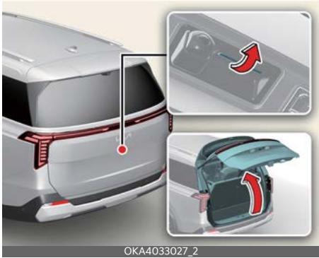 KIA Carnival (2025) - Ouverture du hayon - 1