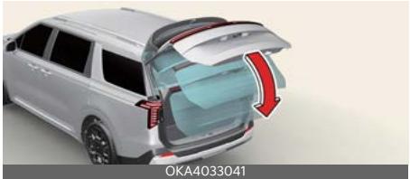 KIA Carnival (2025) - Fermeture automatique du hayon (selon l'équipement) - 1