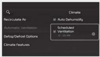 KIA Carnival (2025) - Ventilation programmée (selon l'équipement) - 1