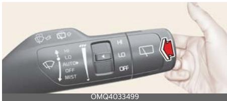 KIA Carnival (2025) - Utilisation du lave-glace du pare-brise - 1