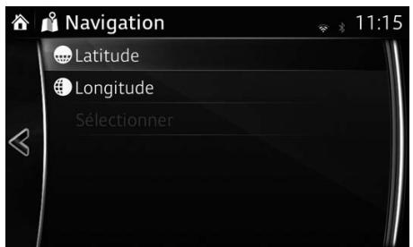 MAZDA MX-5 (2018-2023) Système de navigation - Saisissez les coordonnées de la destination - 2