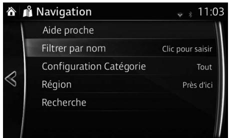MAZDA MX-5 (2018-2023) Système de navigation - Recherche rapide d'un POI (Point d'intérêt) - 2