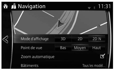 MAZDA MX-5 (2018-2023) Système de navigation - Réglages de carte - 1