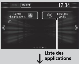 Honda CR-V 5 (2017-2020) - Pour utiliser les applications ou widgets - 1