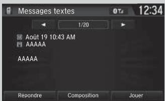 Honda CR-V 5 (2017-2020) - »Affichage des messages ^* , *^1 - 5