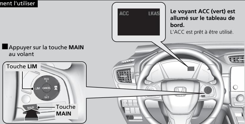 Honda CR-V 5 (2017-2020) - ■ Comment activer le système - 1