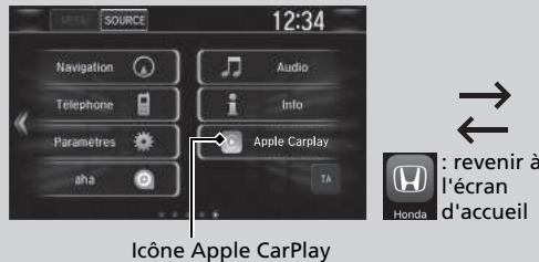 Honda CR-V 5 (2017-2020) - Menu Apple CarPlay - 1