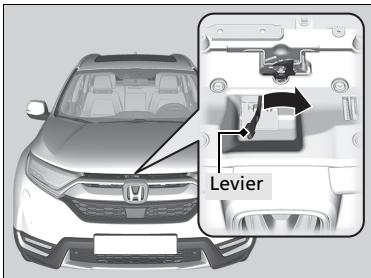 Honda CR-V 5 (2017-2020) - Ouverture du capot - 2