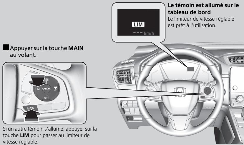 Honda CR-V 5 (2017-2020) - Limiteur de vitesse réglable - 1