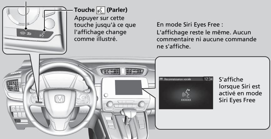 Honda CR-V 5 (2017-2020) - Utilisation de Siri Eyes Free - 1
