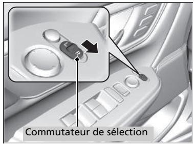 Honda CR-V 5 (2017-2020) - Rétroviseur extérieur à inclinaison automatique en marche arrière\* - 1
