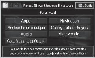 Honda CR-V 5 (2017-2020) - Ecran du portail vocal\* - 1