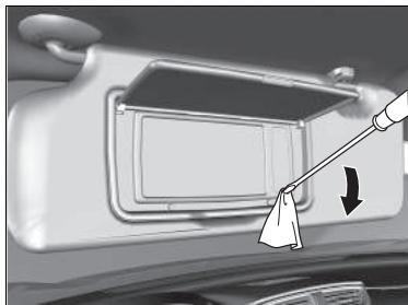 Honda CR-V 5 (2017-2020) - Ampoules de miroirs de courtoisie\* - 1