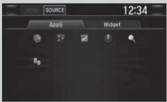 Honda CR-V 5 (2017-2020) - Pour utiliser les applications ou widgets - 2
