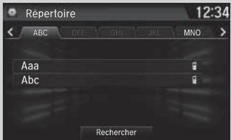 Honda CR-V 5 (2017-2020) - Importation automatique du répertoire d'un téléphone mobile et de l'historique des appels - 1