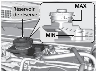 Honda CR-V 5 (2017-2020) - Contrôle du liquide de frein - 1