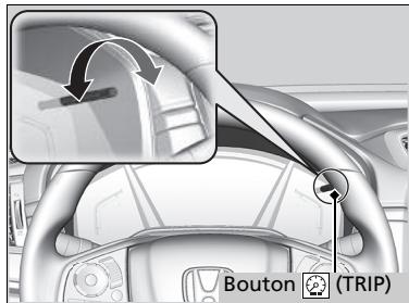 Honda CR-V 5 (2017-2020) - Réglage de la luminosité du tableau de bord - 1