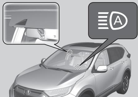 Honda CR-V 5 (2017-2020) - Le système fonctionne dans les cas suivants : - 1
