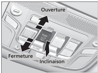 Honda CR-V 5 (2017-2020) - Utilisation du commutateur de toit panoramique - 1