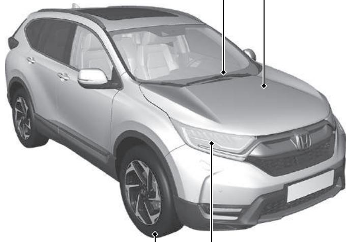 Honda CR-V 5 (2017-2020) - Balais d'essuie-glace - 1