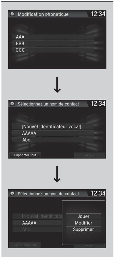 Honda CR-V 5 (2017-2020) - >>Modification phonétique répertoire \* - 1