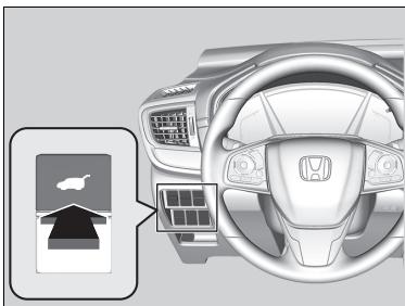 Honda CR-V 5 (2017-2020) - Utilisation du bouton du hayon électrique - 1