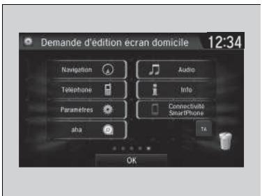 Honda CR-V 5 (2017-2020) - Modification de la disposition des icônes de l'écran d'accueil - 1