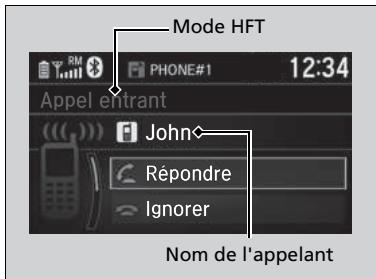 Honda CR-V 5 (2017-2020) - Recevoir un appel - 1