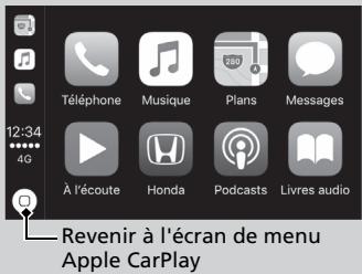 Honda CR-V 5 (2017-2020) - Menu Apple CarPlay - 2