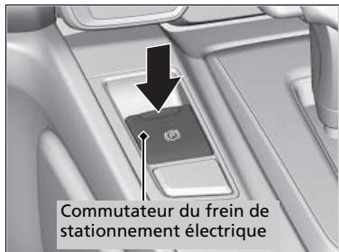 Honda CR-V 5 (2017-2020) - ■ Pour appliquer le frein - 1