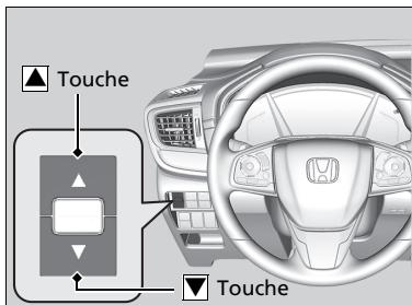 Honda CR-V 5 (2017-2020) - Réglage de la luminosité de l'affichage tête haute\* - 2