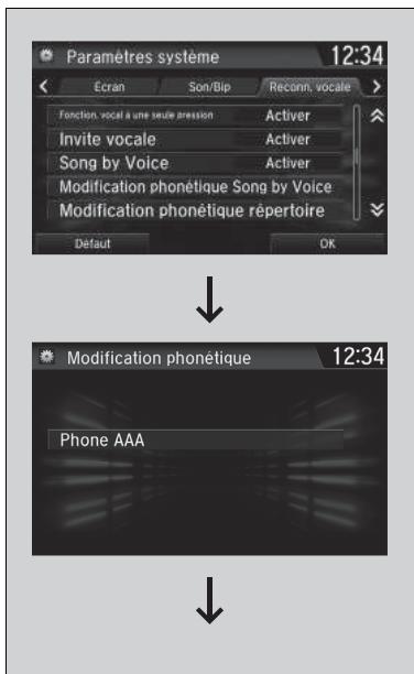 Honda CR-V 5 (2017-2020) - Modification phonétique répertoire\* - 1