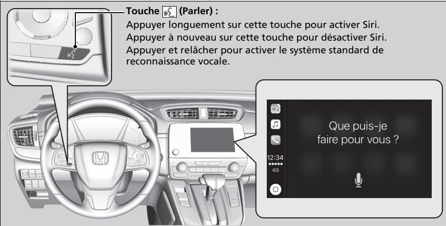 Honda CR-V 5 (2017-2020) - Utilisation d'Apple CarPlay avec Siri - 1