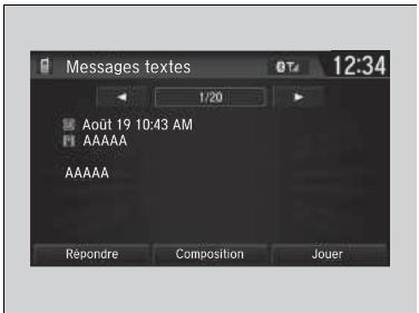 Honda CR-V 5 (2017-2020) - ■ Affichage des messages e-mails - 1
