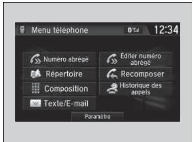Honda CR-V 5 (2017-2020) - Ecran Menu Téléphone - 1