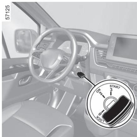 RENAULT Trafic 3 (2022) - DÉMARRAGE, ARRÊT DU MOTEUR : vehicule avec clé - 1
