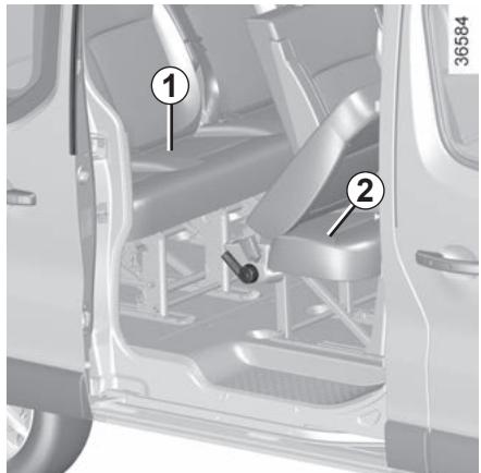 RENAULT Trafic 3 (2022) - BANQUETTES ARRÈRE : fonctionnalités (3/4) - 1