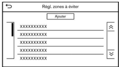 INFINITI INFINITI INTOUCH (2022) - MÉMORISATION D'UNE ZONE À EVITER - 1